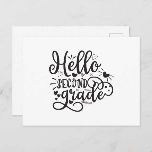 Hello Postkarte (Vorne/Hinten)