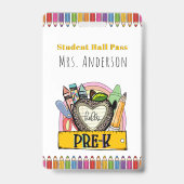 Hello Pre K Hall Pass Abzeichen Ausweis (Rückseite)