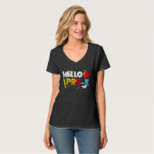 Hello Pre k  Preschool Back To School Boys Girls K T-Shirt (Vorderseite Vollansicht)