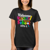 Hello Pre K Team PreK Back to School Teacher Girls T-Shirt (Vorderseite)