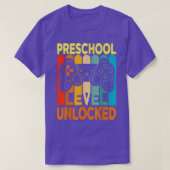 Hello Preschool Level Unlocked Video Game Back to T-Shirt (Design vorne)