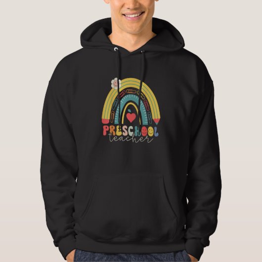 Hello Preschool Team Preschool Back to School Teac Hoodie (Vorderseite)