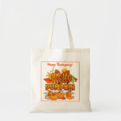 Hello Pumpkin Autumn Anpassen Tragetasche (Vorne)