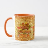 Hello Pumpkin Autumn Farbe anpassen Tasse (Links)