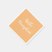 Hello Pumpkin Autumn Kaffee Serviette (Ecke)