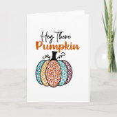 Hello Pumpkin Card | Fallkarten | Leopard Pumpkin Karte (Vorderseite)