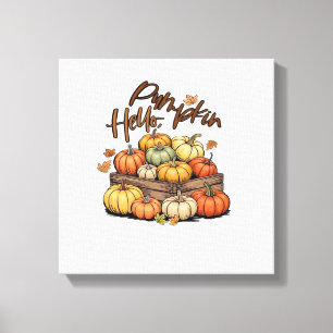 Hello, Pumpkin design Classic T-Shirt.png Leinwanddruck