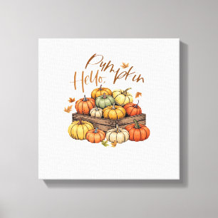 Hello, Pumpkin design Oversized T-Shirt.png Leinwanddruck