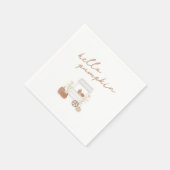 Hello Pumpkin Fall Baby Dusche Napkins Serviette (Ecke)