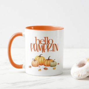Hello Pumpkin Fall Coffee Tasse