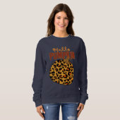 Hello Pumpkin - Fall Leopard Print Sweatshirt (Vorne ganz)