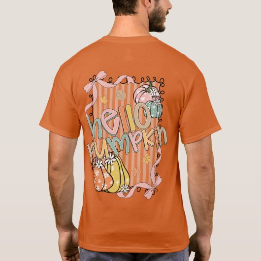 Hello Pumpkin Fall season T-Shirt (Rückseite)