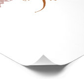 Hello Pumpkin Festivals Herbstlaub Monogram Poster (Ecke)