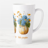 Hello Pumpkin Floral Halloween Arrangement Milchtasse (Rechts)