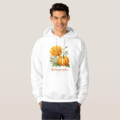 Hello Pumpkin Floral Halloween Design Hoodie (Vorne ganz)