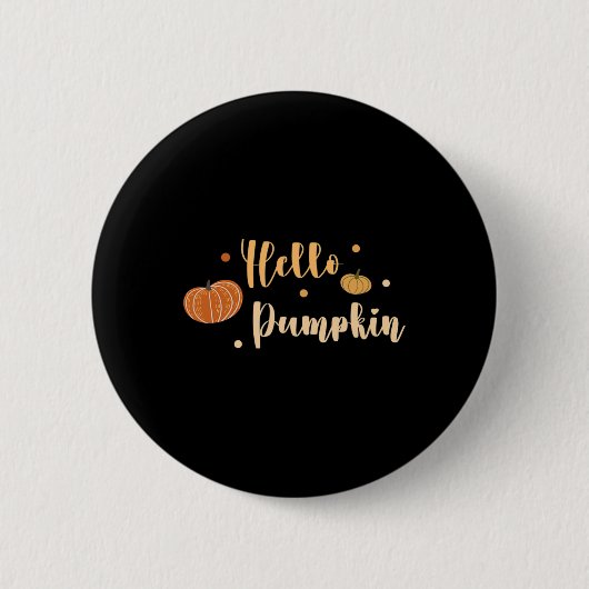 Hello Pumpkin Herbst Erntedank Psl Café La Button (Vorderseite)
