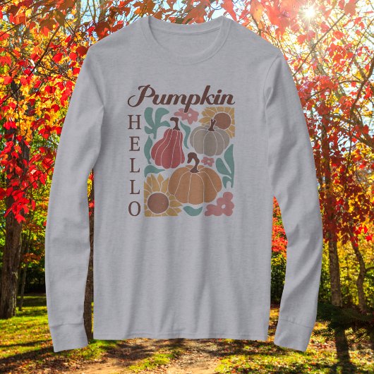Hello Pumpkin Long Sleeve T - Shirt
