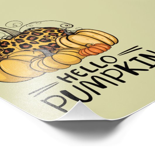 Hello Pumpkin Lover Herbst Herbst Herbst Thanksgiv Fotodruck (Ecke)