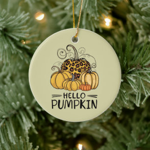 Hello Pumpkin Lover Herbst Herbst Herbst Thanksgiv Keramik Ornament