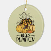 Hello Pumpkin Lover Herbst Herbst Herbst Thanksgiv Keramik Ornament (Links)