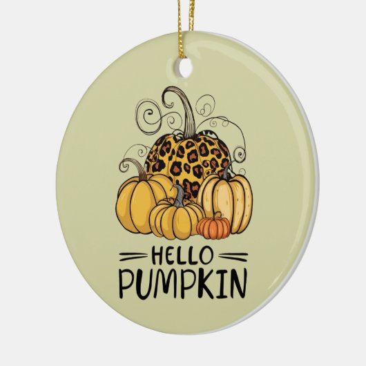 Hello Pumpkin Lover Herbst Herbst Herbst Thanksgiv Keramik Ornament (Links)
