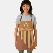 Hello Pumpkin Monogram Optionaler Name Fall Schürze (Insitu)