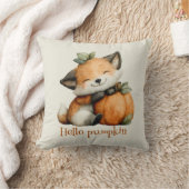 Hello Pumpkin Niedlich Fox Halloween Design Kissen (Decke)