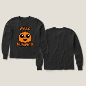 Hello Pumpkin Niedlich Halloween Jack-O-Lantern (Design Vorder- & Rückseite)