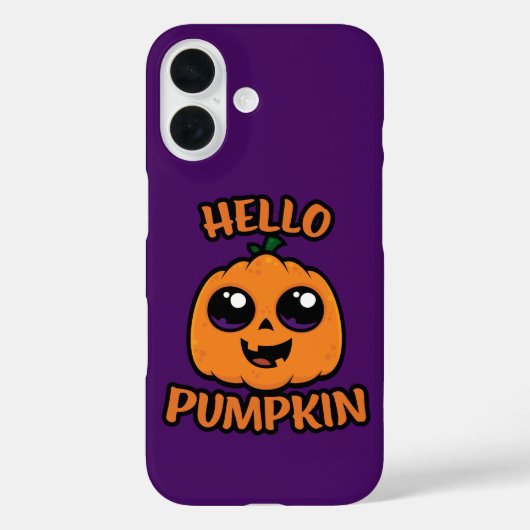Hello Pumpkin Niedlich Halloween Jack-O-Lantern Case-Mate iPhone Hülle (Rückseite)