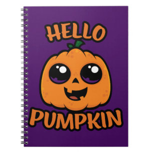 Hello Pumpkin Niedlich Halloween Jack-O-Lantern Notizblock
