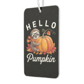 Hello Pumpkin - Niedlicher Fall Sloth Herbstleaves Autolufterfrischer (Links)