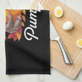 Hello Pumpkin - Niedlicher Fall Sloth Herbstleaves Geschirrtuch (Viertel Falte)