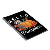 Hello Pumpkin - Niedlicher Fall Sloth Herbstleaves Notizblock (Rechte Seite)