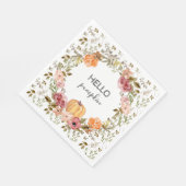 Hello Pumpkin Paper Napkins Fall Brautparty Serviette (Ecke)