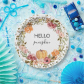 Hello Pumpkin Paper Tellers Fall Brautparty Pappteller (Party)