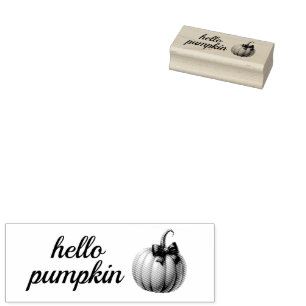 Hello Pumpkin Rubber Briefmarke Gummistempel