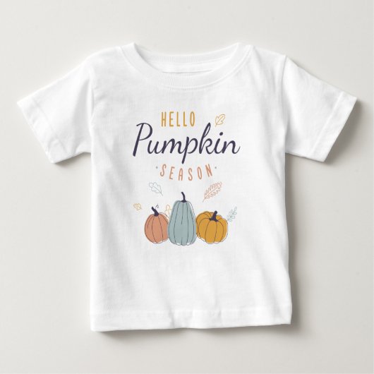 Hello Pumpkin Season Baby T-shirt (Vorderseite)