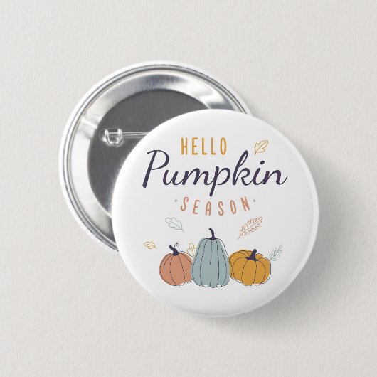 Hello Pumpkin Season Button (Vorne & Hinten)