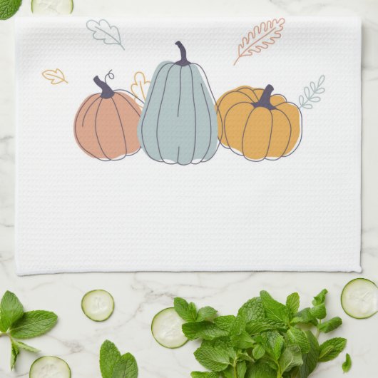 Hello Pumpkin Season Geschirrtuch (Gefaltet)