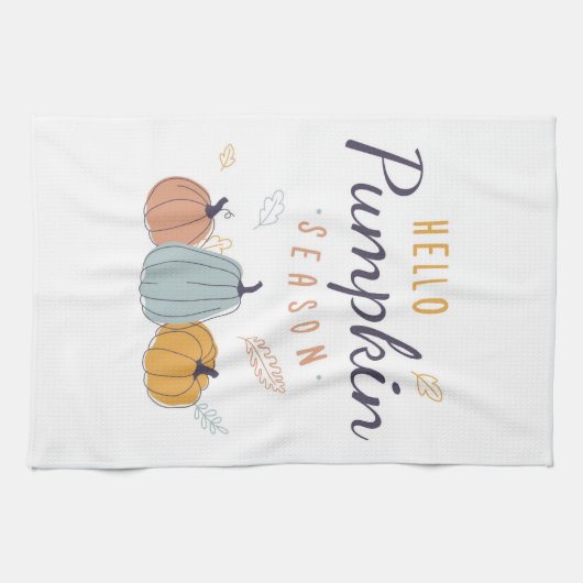 Hello Pumpkin Season Geschirrtuch (Horizontal)