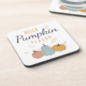 Hello Pumpkin Season Getränkeuntersetzer (Linke Seite)