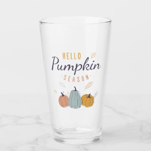 Hello Pumpkin Season Glas