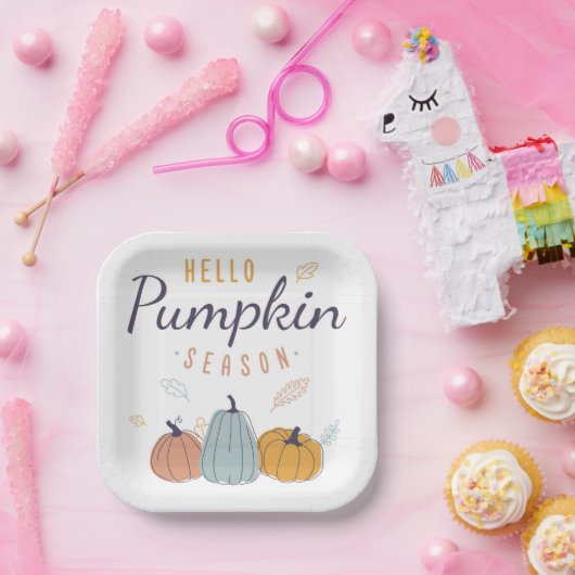 Hello Pumpkin Season Pappteller (Party)