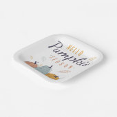 Hello Pumpkin Season Pappteller (Gewinkelt)