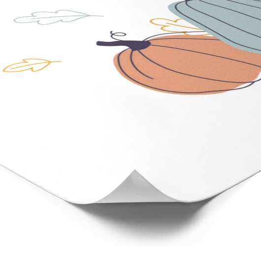 Hello Pumpkin Season Poster (Ecke)