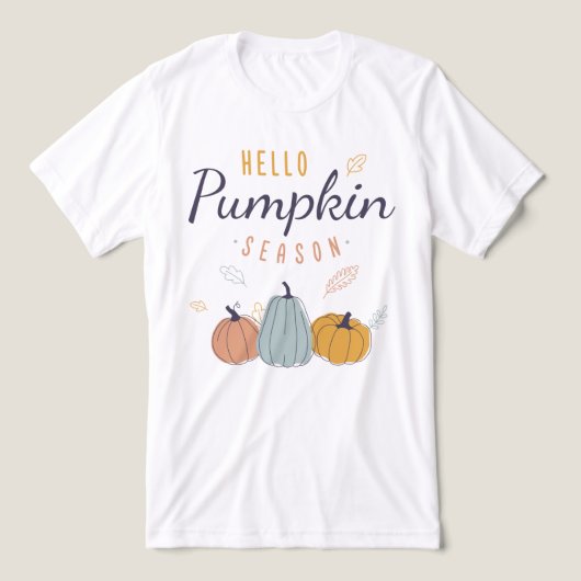 Hello Pumpkin Season Tri-Blend Shirt (Design Vorderseite)