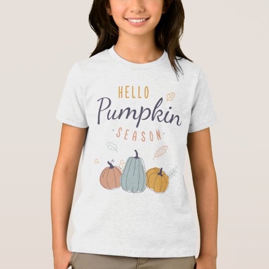 Hello Pumpkin Season Tri-Blend Shirt (Vorderseite)