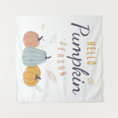 Hello Pumpkin Season Wandteppich (Vorderseite (Horizontal))