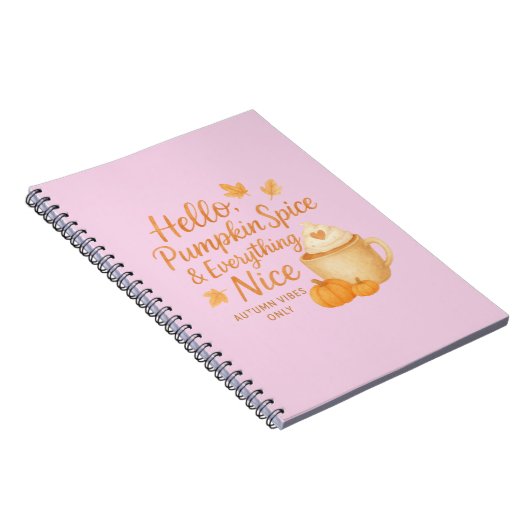 Hello, Pumpkin Spice & Everything Nice Journal Notizblock (Rechte Seite)