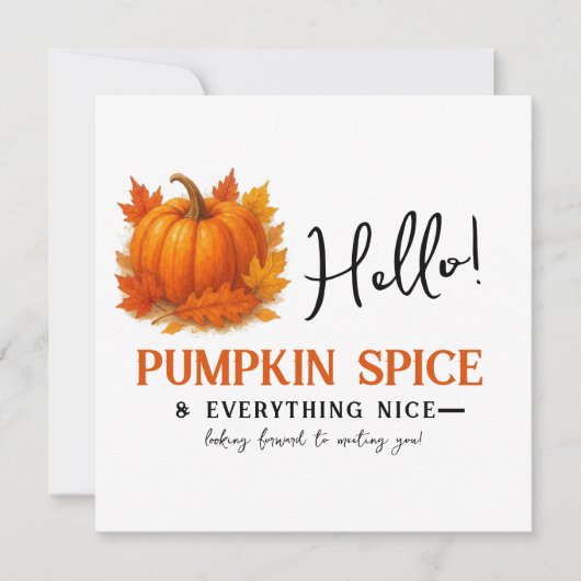 Hello Pumpkin Spice & Everything Nice Neighbour Ankündigung (Vorderseite)